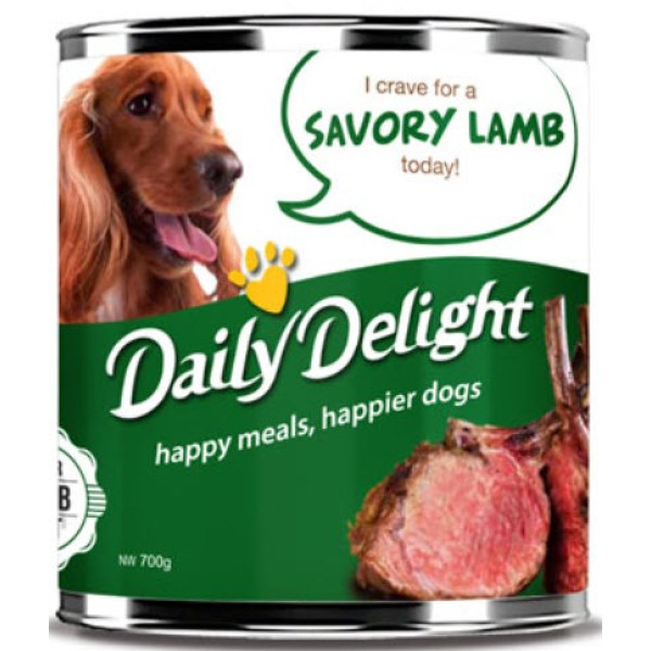 Daily Delight Savory Lamb (Grain Free) For Dogs 無穀物香汁炆鮮羊肉狗罐頭 375g